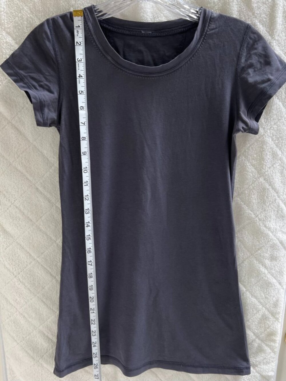 Lululemon Gray Short Sleeve Athletic Top